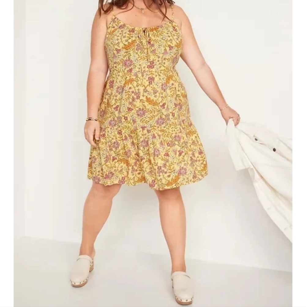 Old Navy Floral Tiered Cami Sundress
